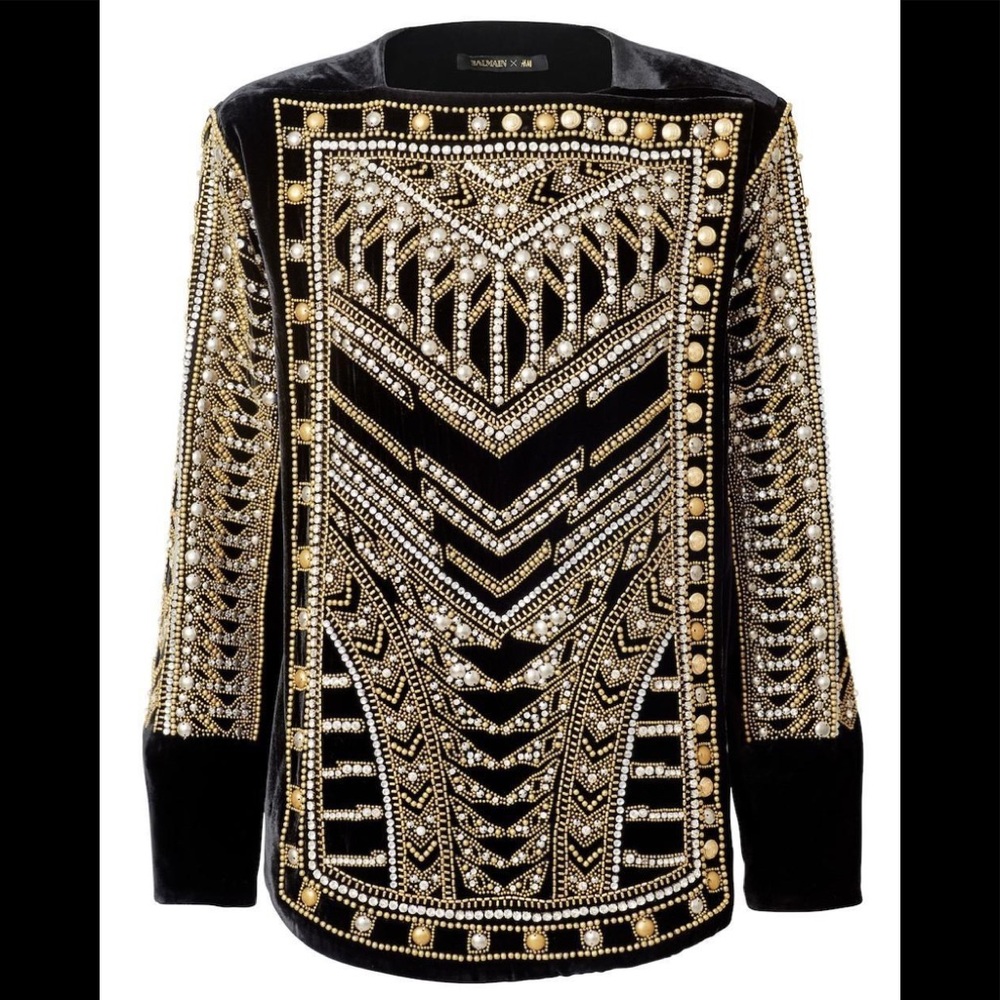 Balmain X HM Beaded Shirt